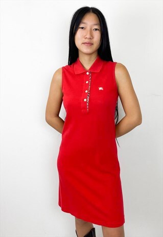VINTAGE Y2K RED POLO DRESS