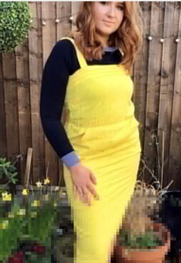 Vintage yellow 60s wiggle dress pinup chic style 