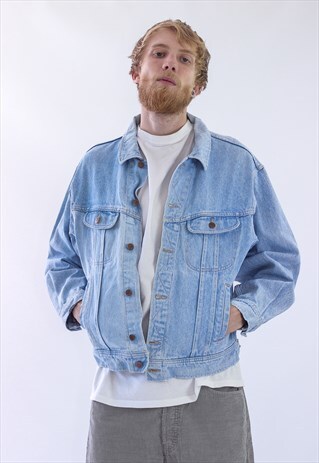RARE 80S VINTAGE MEN VALENTINO DENIM JACKET
