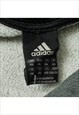 VINTAGE ADIDAS LOGO GREY HOODIE MENS