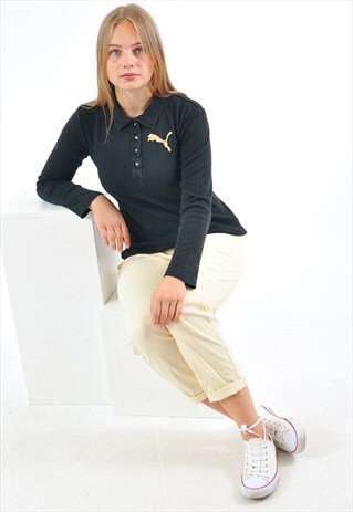 VINTAGE 90'S PUMA LONG SLEEVE POLO SHIRT