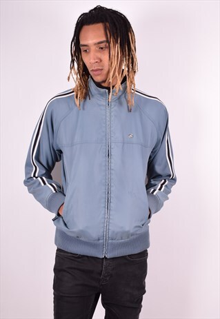 ELLESSE MENS VINTAGE TRACKSUIT TOP JACKET MEDIUM GREY 90S