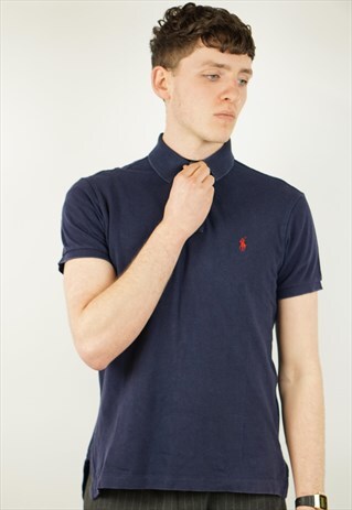 VINTAGE POLO RALPH LAUREN NAVY POLO SHIRT