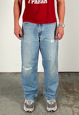 Vintage Carhartt Baggy Jeans Men's Light Blue