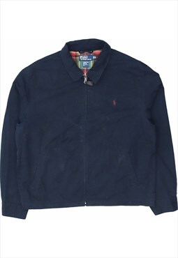Ralph Lauren 90's Zip Up Harrington Jacket XLarge Blue