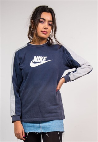 VINTAGE 90'S DARK BLUE NIKE SWEATSHIRT