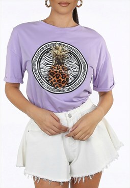 Pineapple T-shirt In Lilac