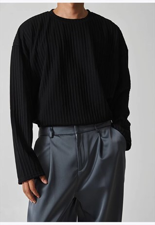 Men's Three-dimensional striped top AW2023 VOL.1