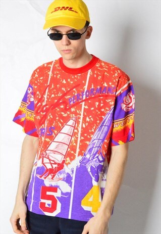 VINTAGE 90S COLOURFUL FLORIDA KEY WEST T-SHIRT
