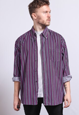 VINTAGE CORDUROY STRIPED SHIRT