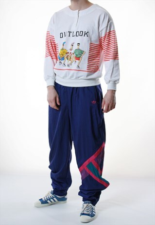 90S VTG RARE ADIDAS SPORT TROUSERS 13530