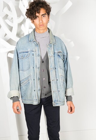 VINTAGE 80S CALVIN KLEIN DENIM JACKET / S1178