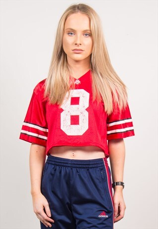 NIKE VINTAGE JERSEY SPORTS TOP CROPPED