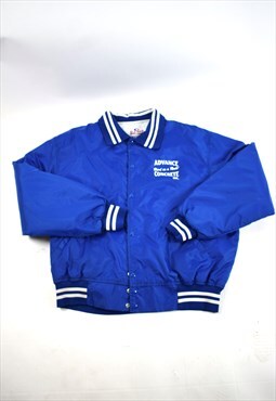 Vintage 90s Game SportWear Blue Bomber Jacket 
