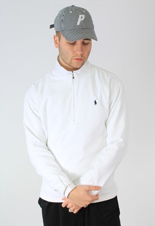 RALPH LAUREN GOLF SPORTS HALF-ZIP RAIN MAC JACKET