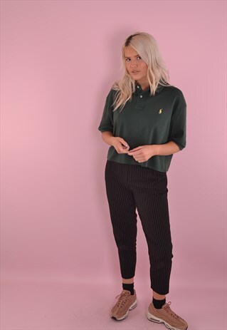 RALPH LAUREN CROPPED POLO TOP GP229