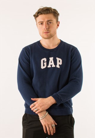 VINTAGE NAVY GAP SPELLOUT CREWNECK SWEATSHIRT
