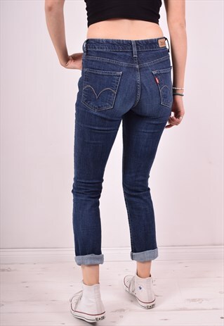 LEVI'S WOMENS VINTAGE JEANS W28 L29 BLUE 90S