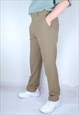 VINTAGE Y2K LIGHT BROWN SUIT FESTIVAL PARTY CHINOS TROUSERS 