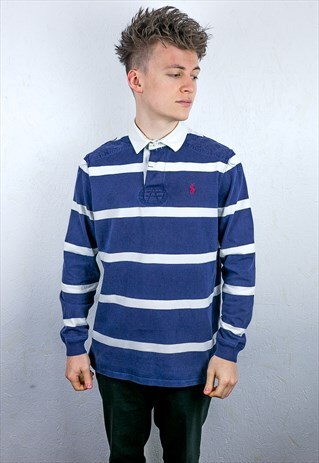 VINTAGE RALPH LAUREN RUGBY POLO SHIRT