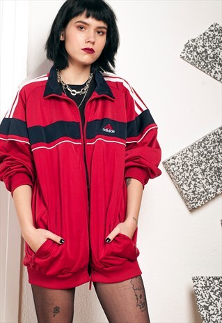 ADIDAS TRACK JACKET - 90S VINTAGE TRACKSUIT TOP