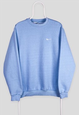 Vintage Nike Baby Blue Sweatshirt Embroidered Swoosh XL