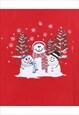VINTAGE BEYOND RETRO SNOWMAN CHRISTMAS SWEATSHIRT - XL