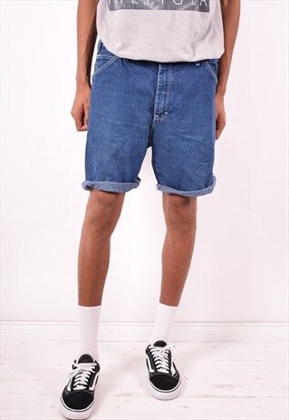 DICKIES MENS VINTAGE DENIM SHORTS W36 BLUE 90S