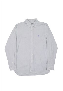 RALPH LAUREN Shirt White Check Long Sleeve Mens XL