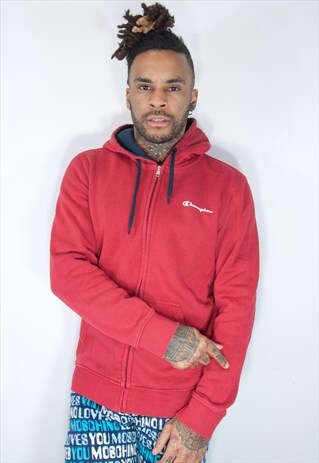 CHAMPION VINTAGE HOODIE RED