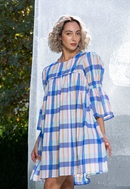 Cotton Summer Dress With Ruffles