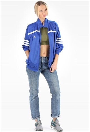 ADIDAS VINTAGE ADIDAS ZIPPER BOMBER JACKET