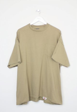 Vintage Dickies pocket logo t-shirt in sand. Best fits XXXL