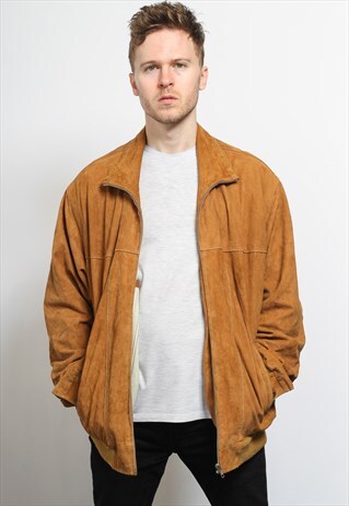 VINTAGE SUEDE BOMBER JACKET