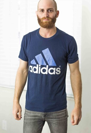 VINTAGE ADIDAS T-SHIRT LOGO 90S S 4.5