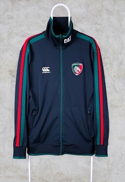 Vintage Leicester Tigers Track Jacket Rugby Canterbury XL