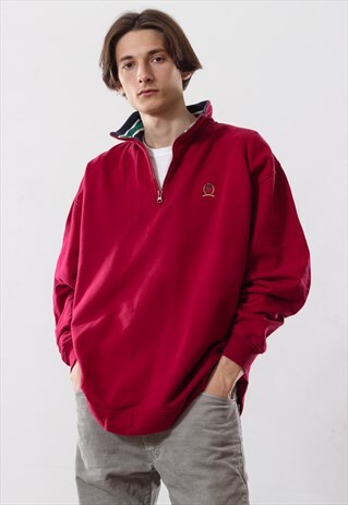 90'S VINTAGE MENS TOMMY HILFIGER PULLOVER SWEATSHIRT