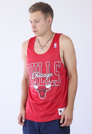 MENS CHICAGO BULLS REVERSIBLE JERSEY TANK MESH