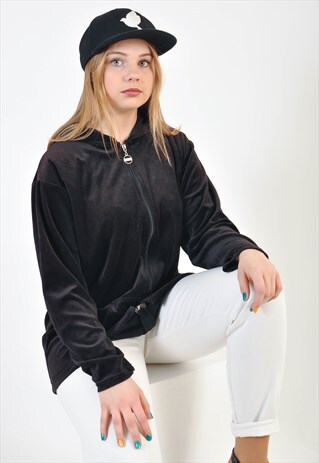 VINTAGE 90'S TRACK VELVET JACKET