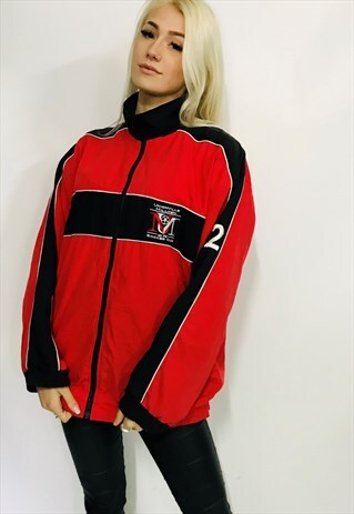 puma tracksuit black and red