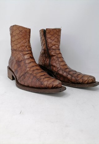 ALDO RAPARO POINTED LEATHER BOOTS
