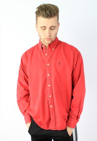 YVES SAINT LAURENT YSL VINTAGE LS SHIRT