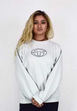 VINTAGE 90'S SERGIO TACCHINI WHITE SWEATSHIRT