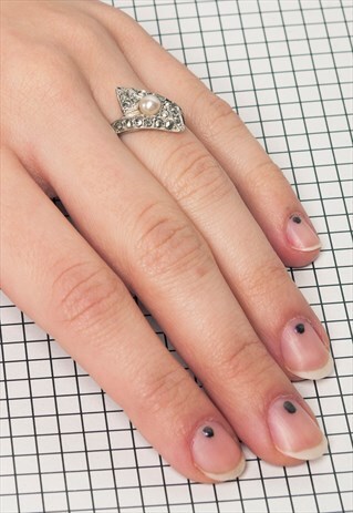 80S VINTAGE STERLING SILVER RING