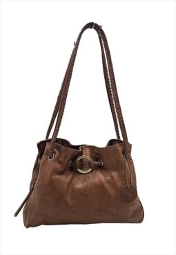 Vintage Gigi Genuine Leather Tan Handbag