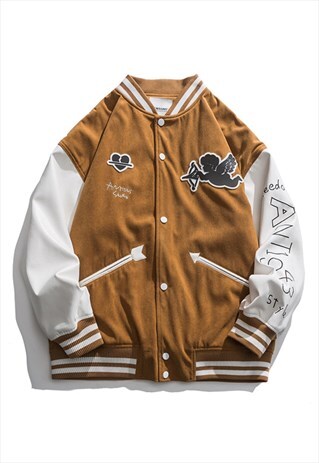 KALODIS VINTAGE PATCHWORK BASEBALL UNIFORM VARSITY JACKETS