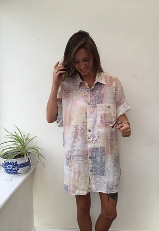 CRAZY PATTERN OVERSIZED RETRO VINTAGE UNISEX FESTIVAL SHIRT