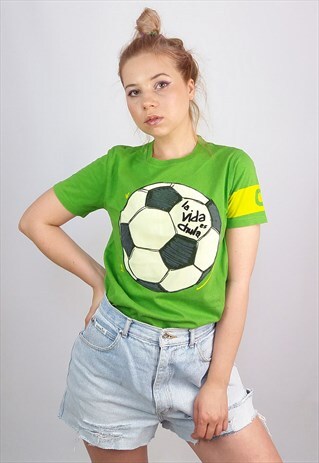 DESIGUAL VINTAGE 90'S FOOTBALL CARTOON T-SHIRT