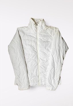 Womens Padded White Columbia Zip Coat 