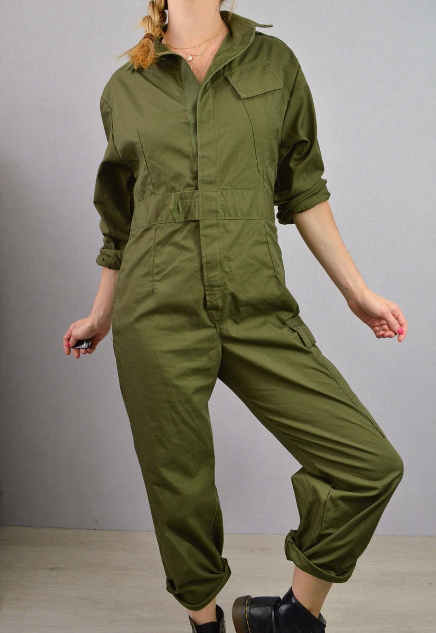 Ladies green store boiler suit